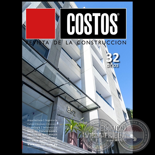 COSTOS Revista de la Construcción - Nº 290 - Noviembre 2019